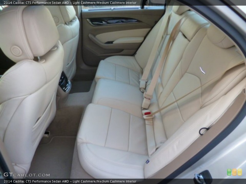 Light Cashmere/Medium Cashmere Interior Rear Seat for the 2014 Cadillac CTS Performance Sedan AWD #89877243