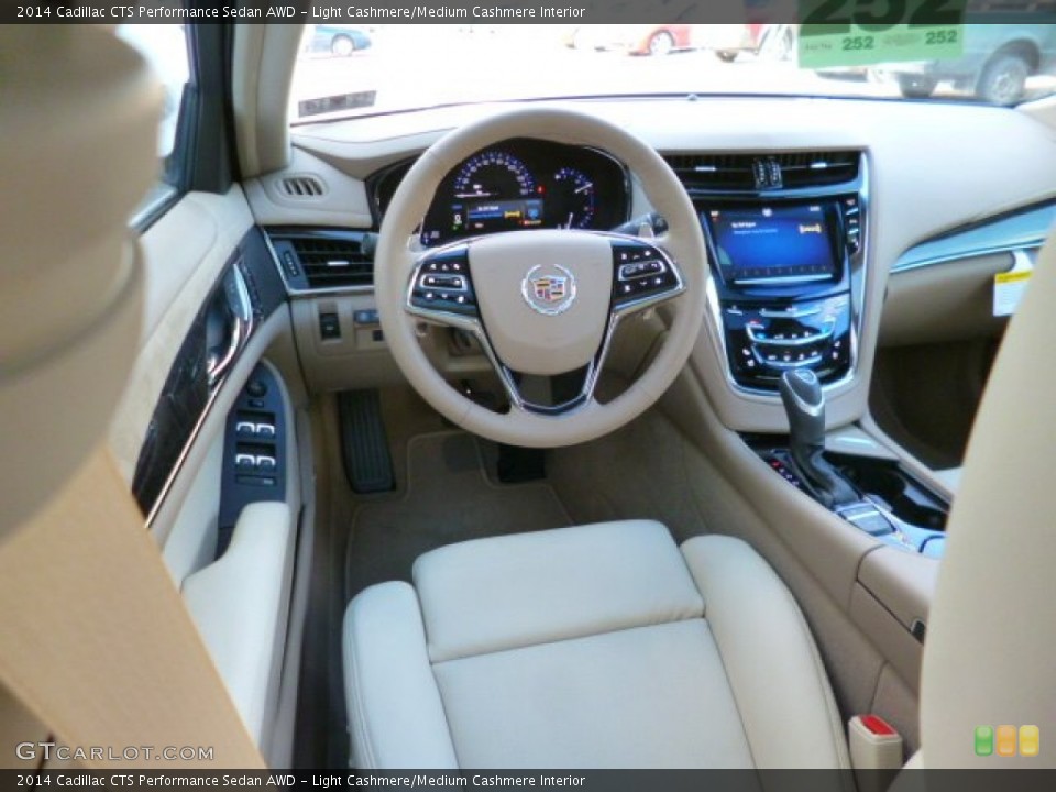 Light Cashmere/Medium Cashmere Interior Dashboard for the 2014 Cadillac CTS Performance Sedan AWD #89877258