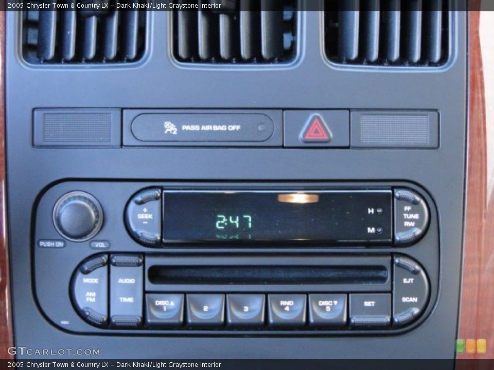 Dark Khaki/Light Graystone Interior Audio System for the 2005 Chrysler Town & Country LX #89877868