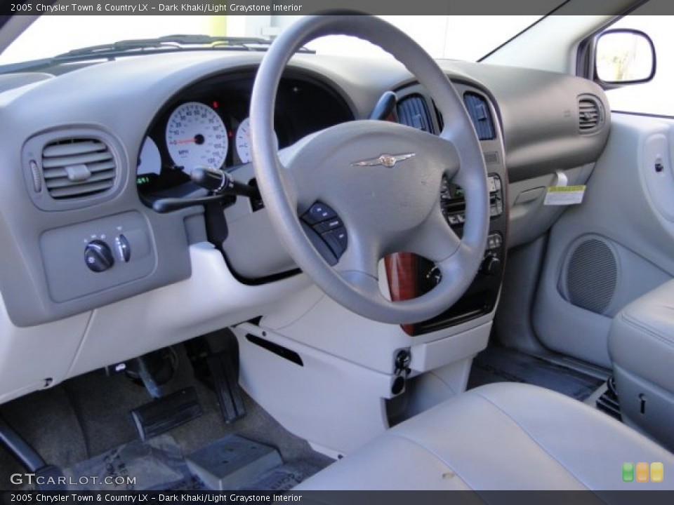 Dark Khaki/Light Graystone Interior Prime Interior for the 2005 Chrysler Town & Country LX #89878017