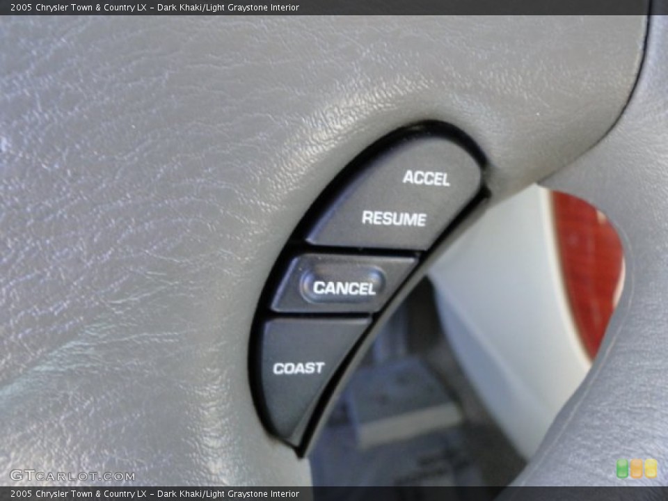 Dark Khaki/Light Graystone Interior Controls for the 2005 Chrysler Town & Country LX #89878042