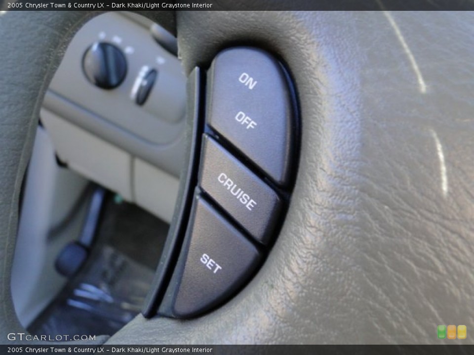 Dark Khaki/Light Graystone Interior Controls for the 2005 Chrysler Town & Country LX #89878051