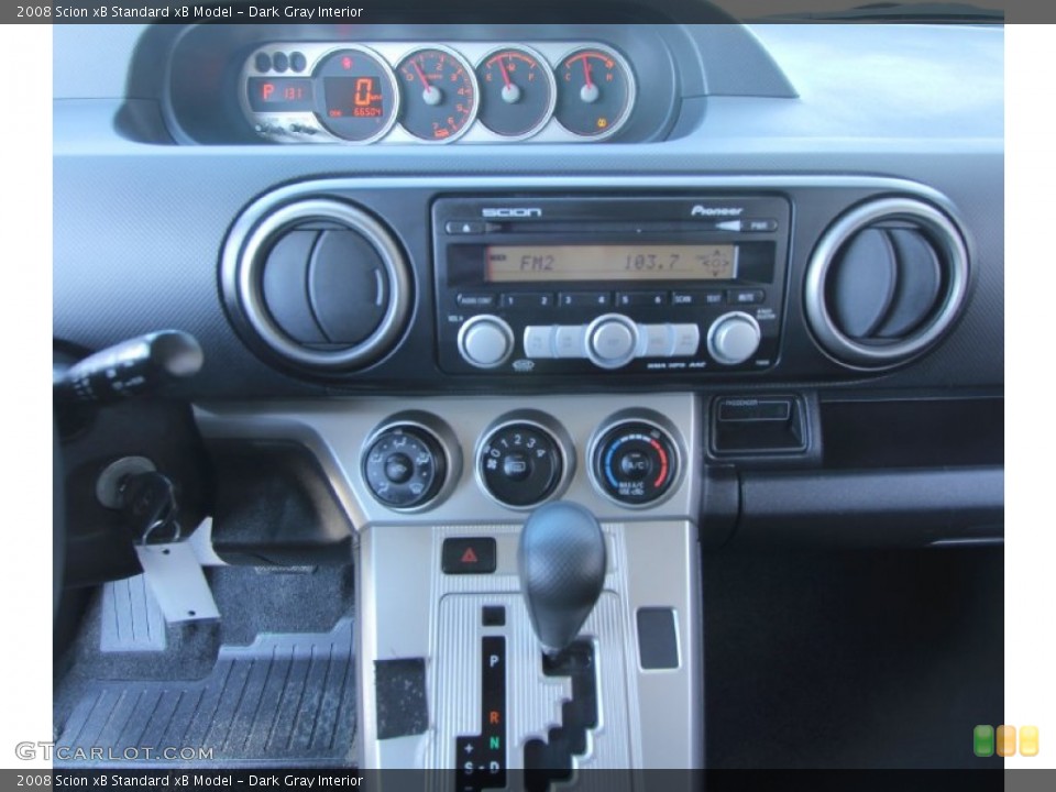 Dark Gray Interior Controls for the 2008 Scion xB  #89880034