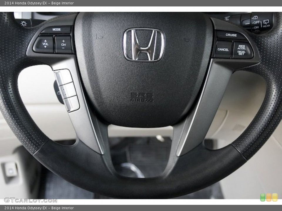 Beige Interior Steering Wheel for the 2014 Honda Odyssey EX #89881995