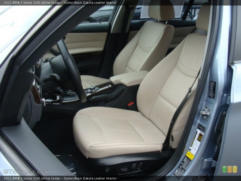 Oyster/Black Dakota Leather Interior Photo for the 2011 BMW 3 Series 328i xDrive Sedan #89883049