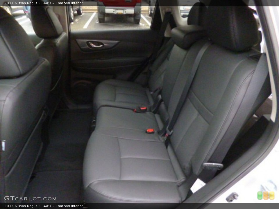 Charcoal Interior Rear Seat for the 2014 Nissan Rogue SL AWD #89884906