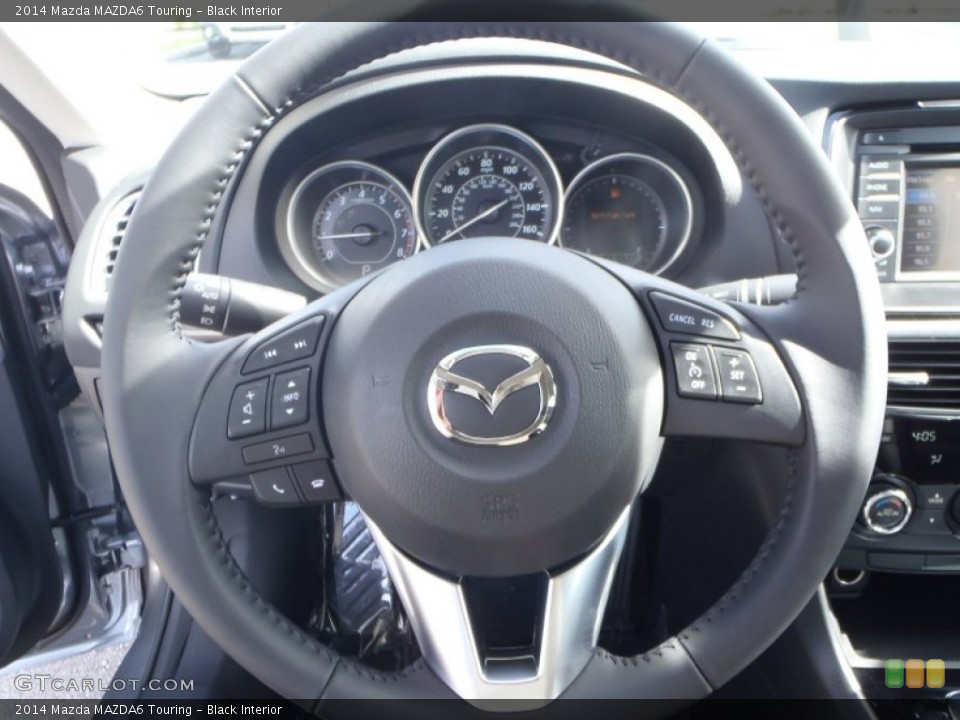 Black Interior Steering Wheel for the 2014 Mazda MAZDA6 Touring #89884975