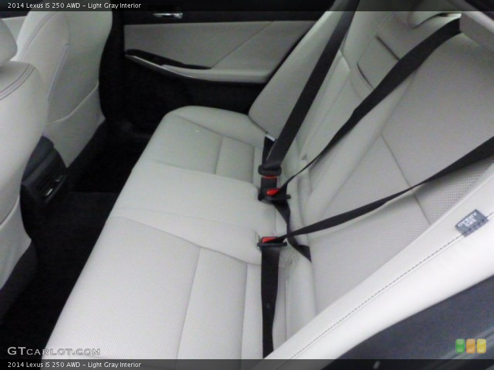 Light Gray Interior Rear Seat for the 2014 Lexus IS 250 AWD #89885203