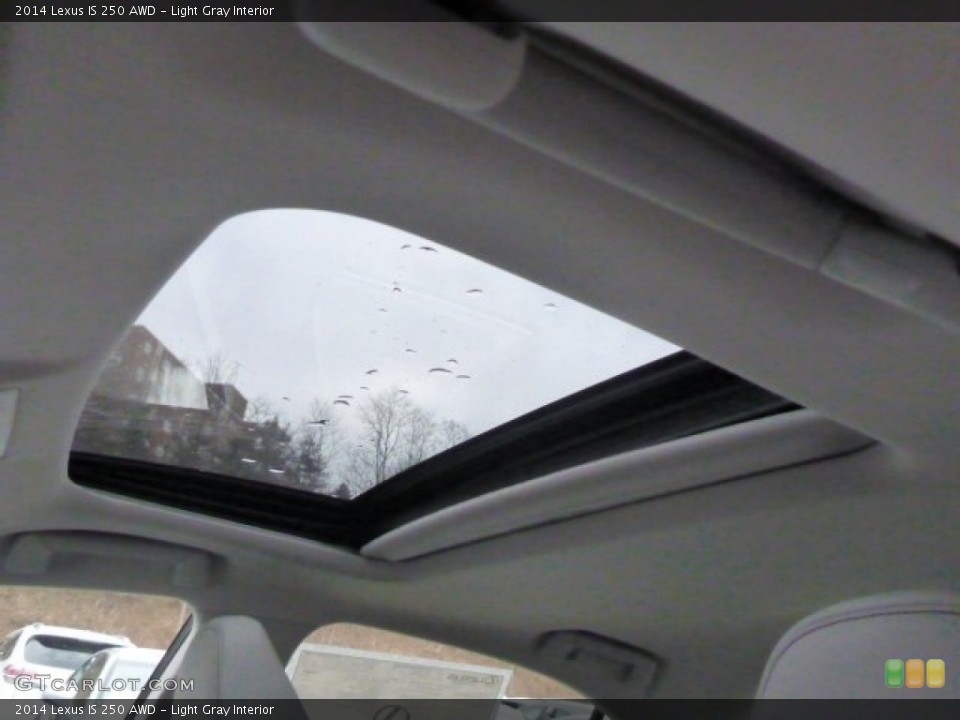 Light Gray Interior Sunroof for the 2014 Lexus IS 250 AWD #89885311