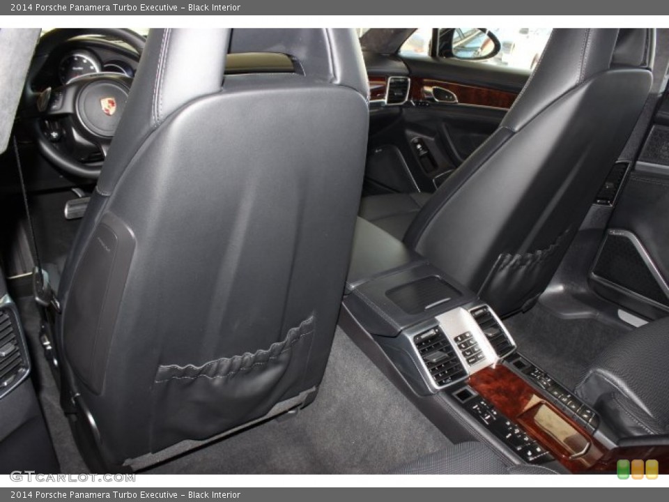 Black Interior Rear Seat for the 2014 Porsche Panamera Turbo Executive #89885751