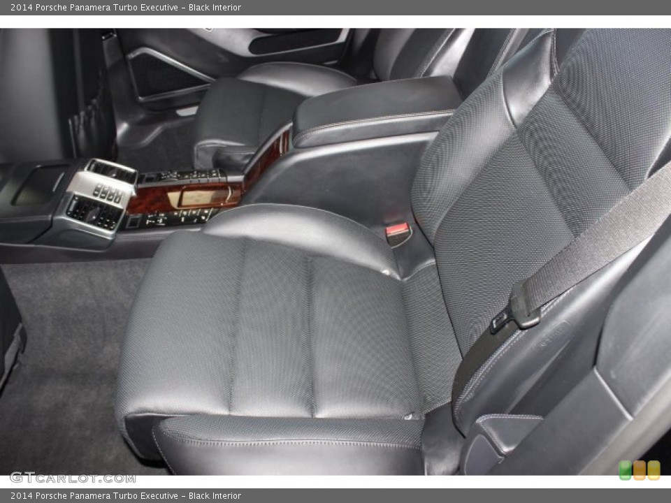 Black Interior Rear Seat for the 2014 Porsche Panamera Turbo Executive #89885782