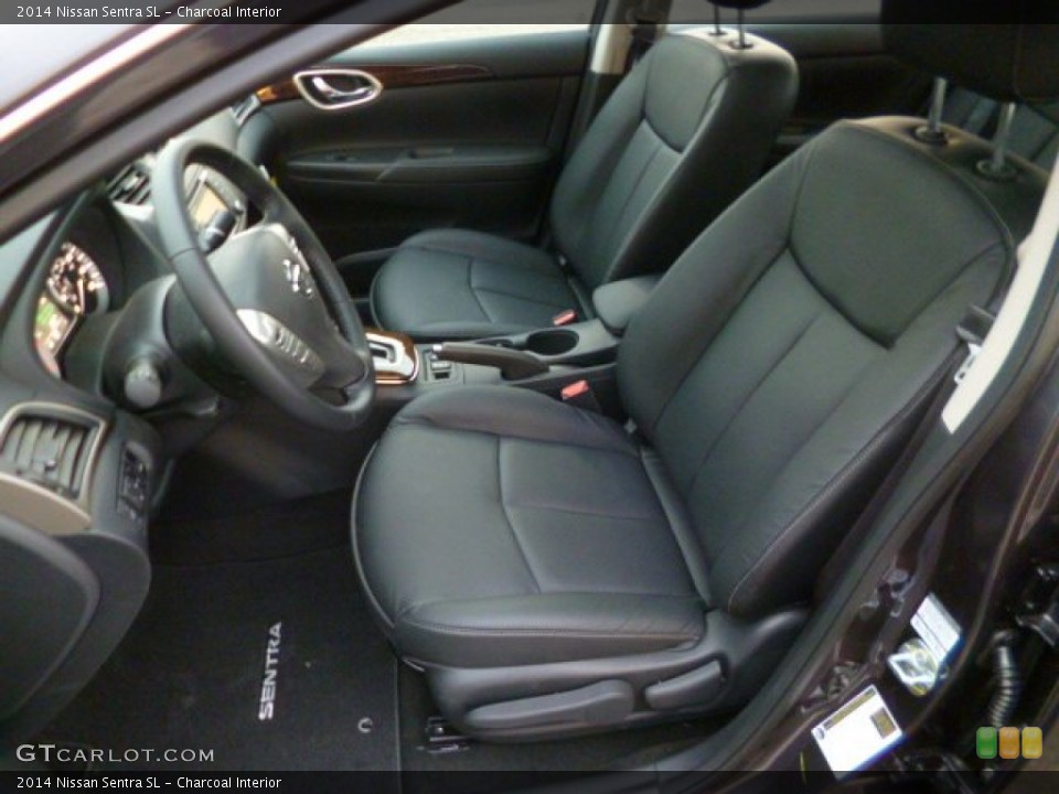 Charcoal Interior Front Seat for the 2014 Nissan Sentra SL #89885851