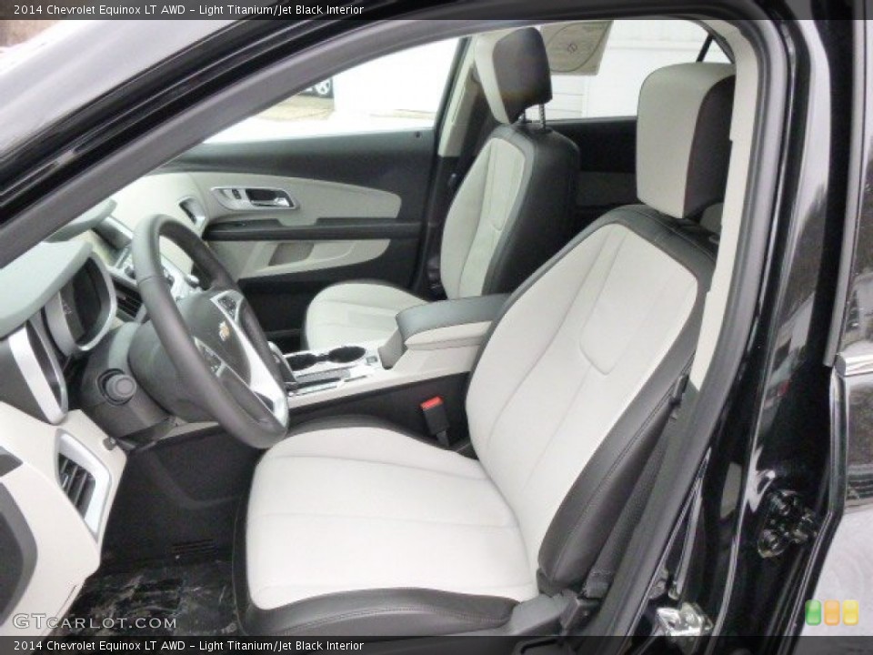 Light Titanium/Jet Black Interior Front Seat for the 2014 Chevrolet Equinox LT AWD #89887510