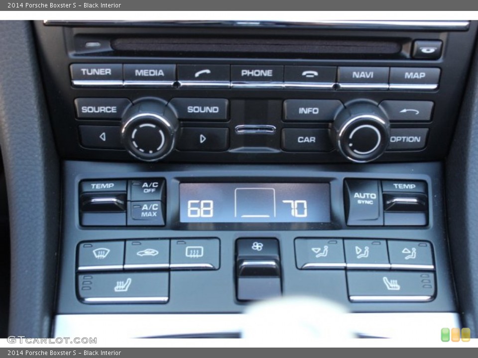Black Interior Controls for the 2014 Porsche Boxster S #89887513