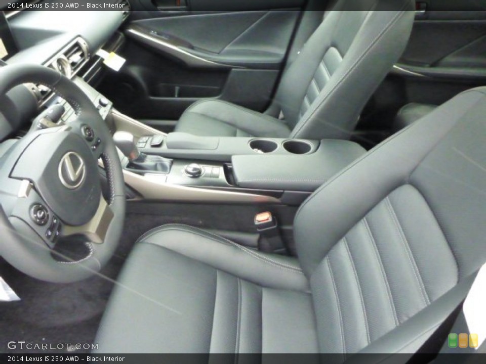 Black Interior Front Seat for the 2014 Lexus IS 250 AWD #89887564