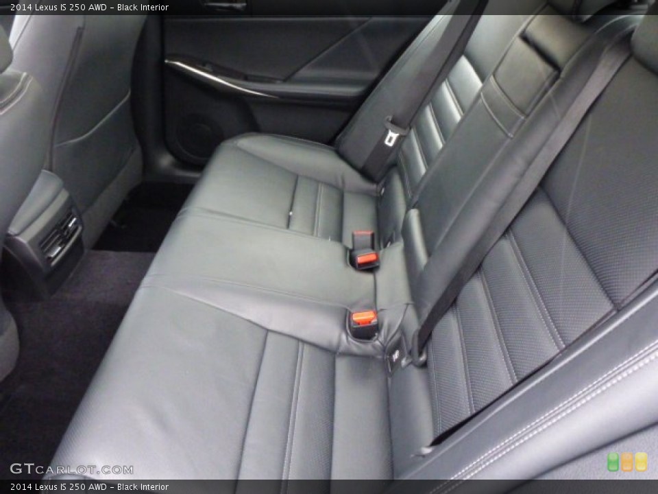 Black Interior Rear Seat for the 2014 Lexus IS 250 AWD #89887585