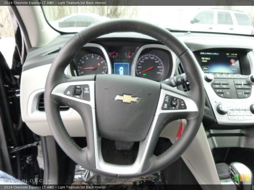 Light Titanium/Jet Black Interior Steering Wheel for the 2014 Chevrolet Equinox LT AWD #89887705