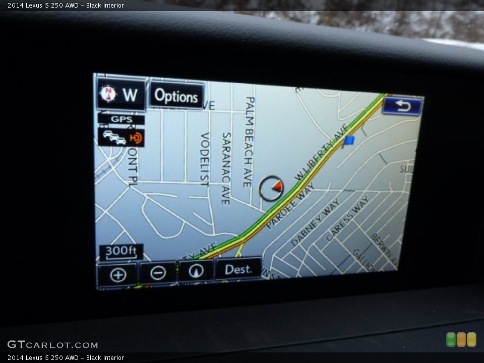 Black Interior Navigation for the 2014 Lexus IS 250 AWD #89887726