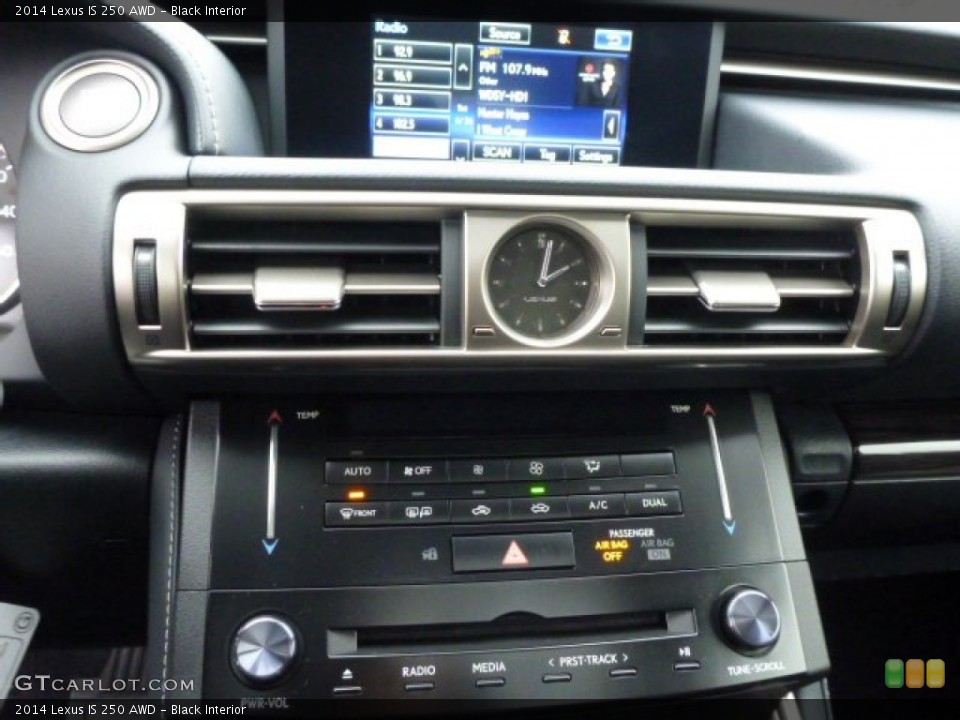Black Interior Controls for the 2014 Lexus IS 250 AWD #89887768
