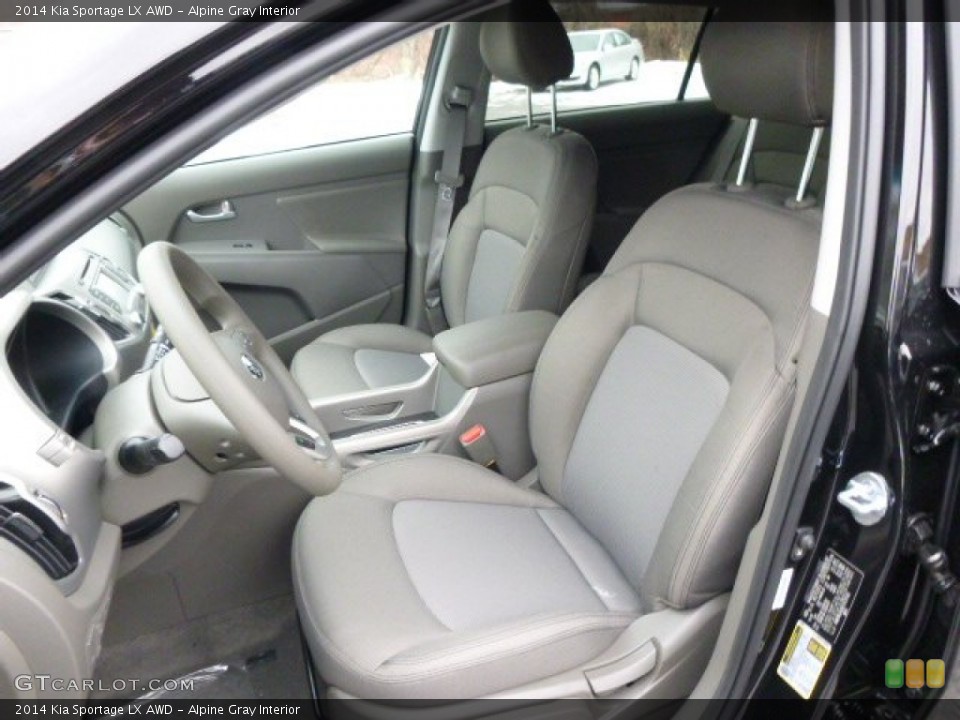 Alpine Gray Interior Photo for the 2014 Kia Sportage LX AWD #89888938