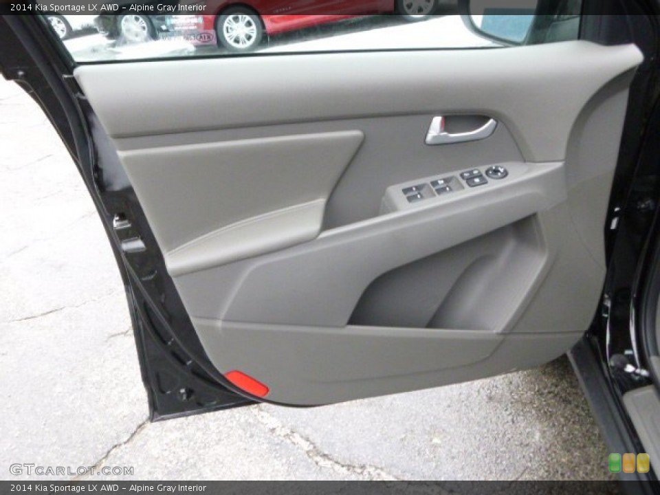 Alpine Gray Interior Door Panel for the 2014 Kia Sportage LX AWD #89888962
