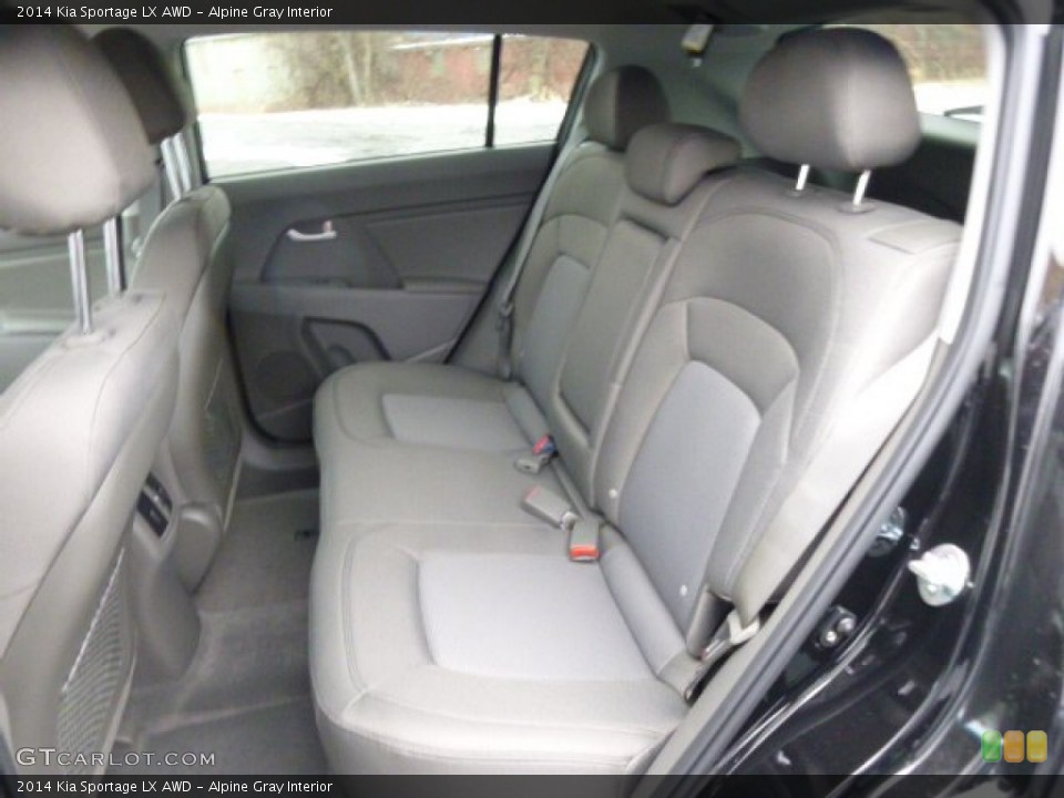 Alpine Gray Interior Rear Seat for the 2014 Kia Sportage LX AWD #89888993