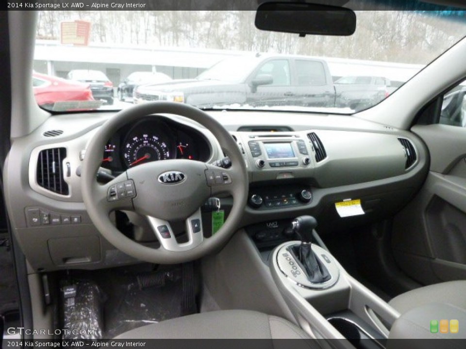 Alpine Gray Interior Photo for the 2014 Kia Sportage LX AWD #89889040