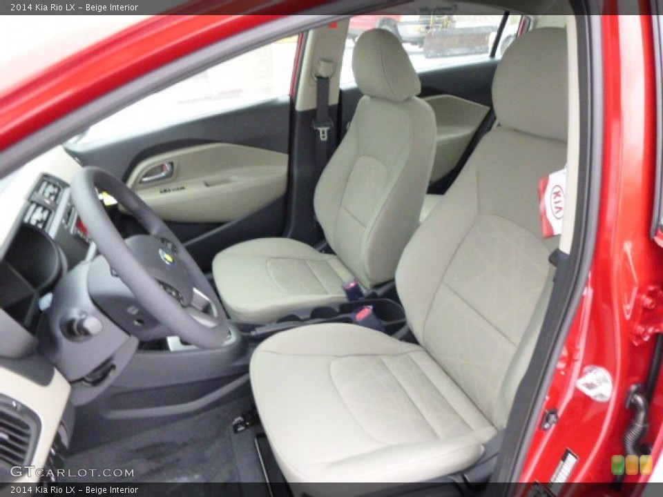 Beige Interior Front Seat for the 2014 Kia Rio LX #89889427