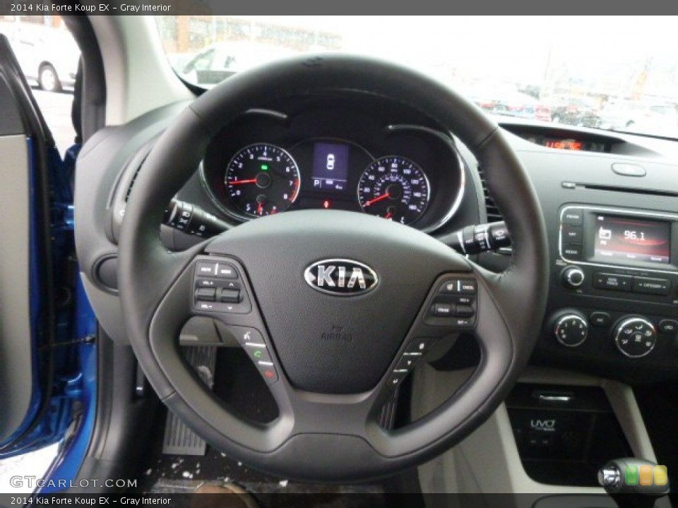 Gray Interior Steering Wheel for the 2014 Kia Forte Koup EX #89890135