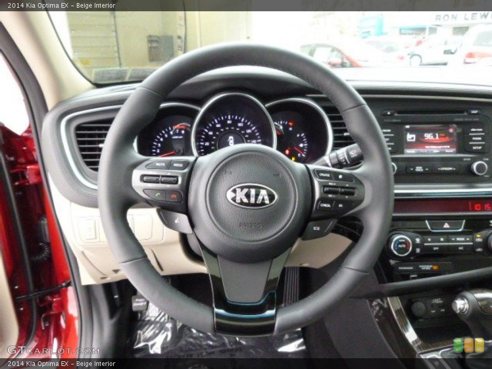 Beige Interior Steering Wheel for the 2014 Kia Optima EX #89890618