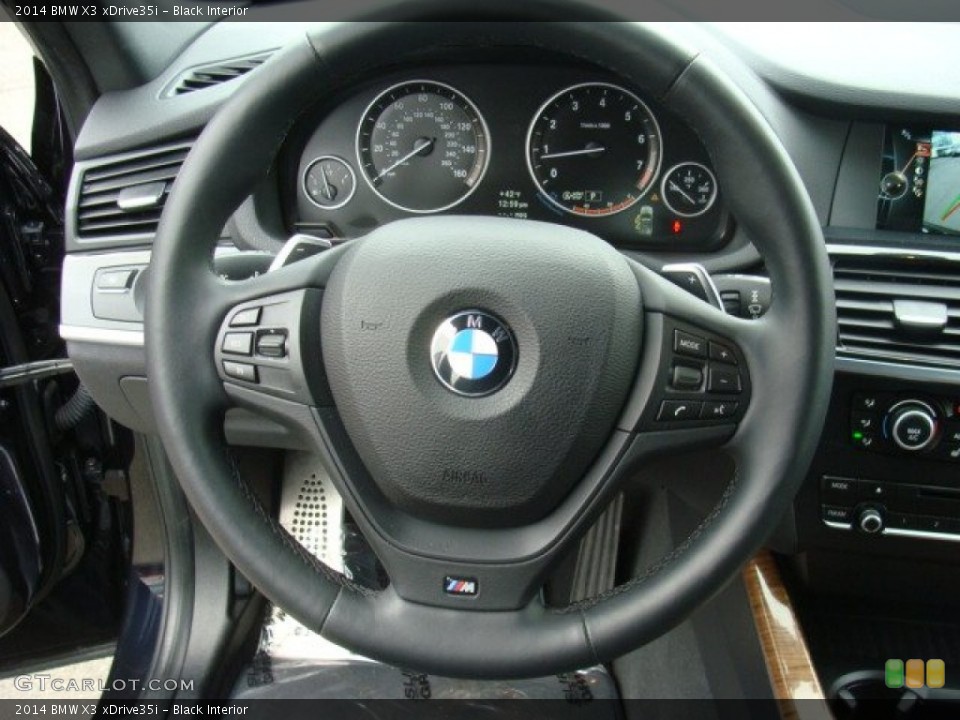Black Interior Steering Wheel for the 2014 BMW X3 xDrive35i #89892047