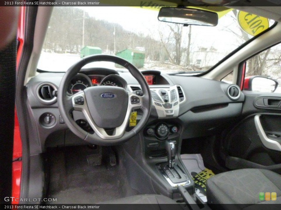 Charcoal Black Interior Dashboard for the 2013 Ford Fiesta SE Hatchback #89892802