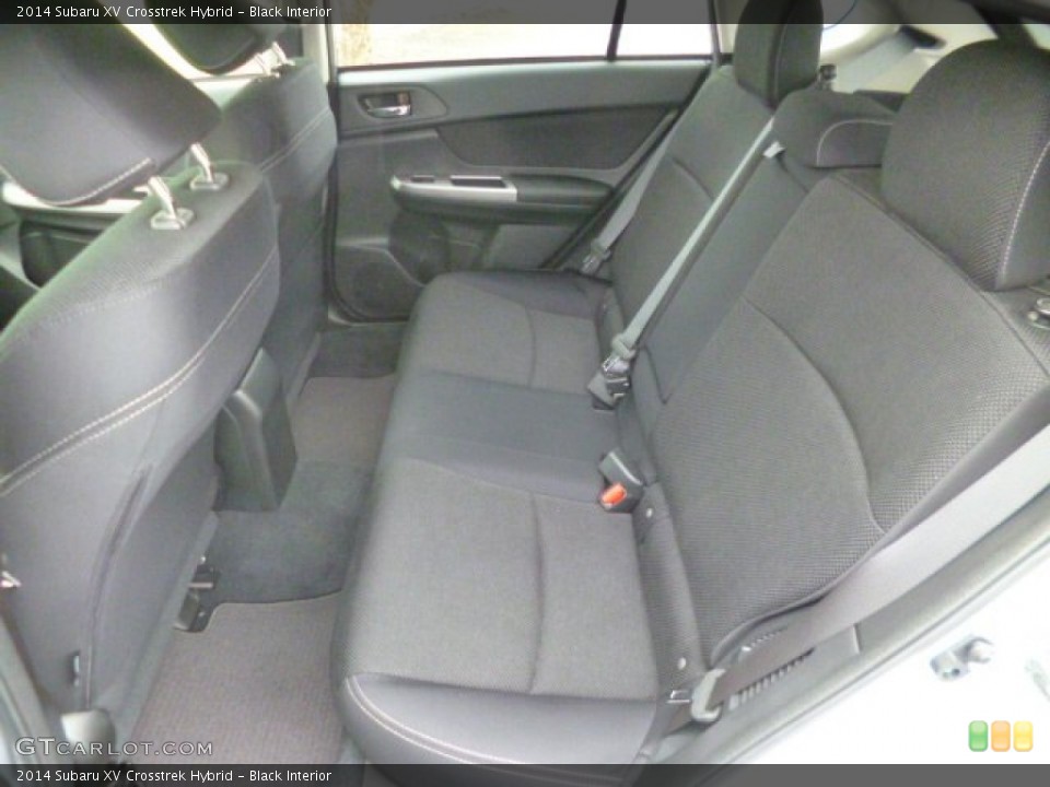 Black Interior Rear Seat for the 2014 Subaru XV Crosstrek Hybrid #89894899