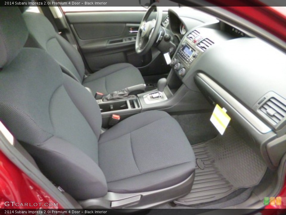 Black Interior Front Seat for the 2014 Subaru Impreza 2.0i Premium 4 Door #89896606