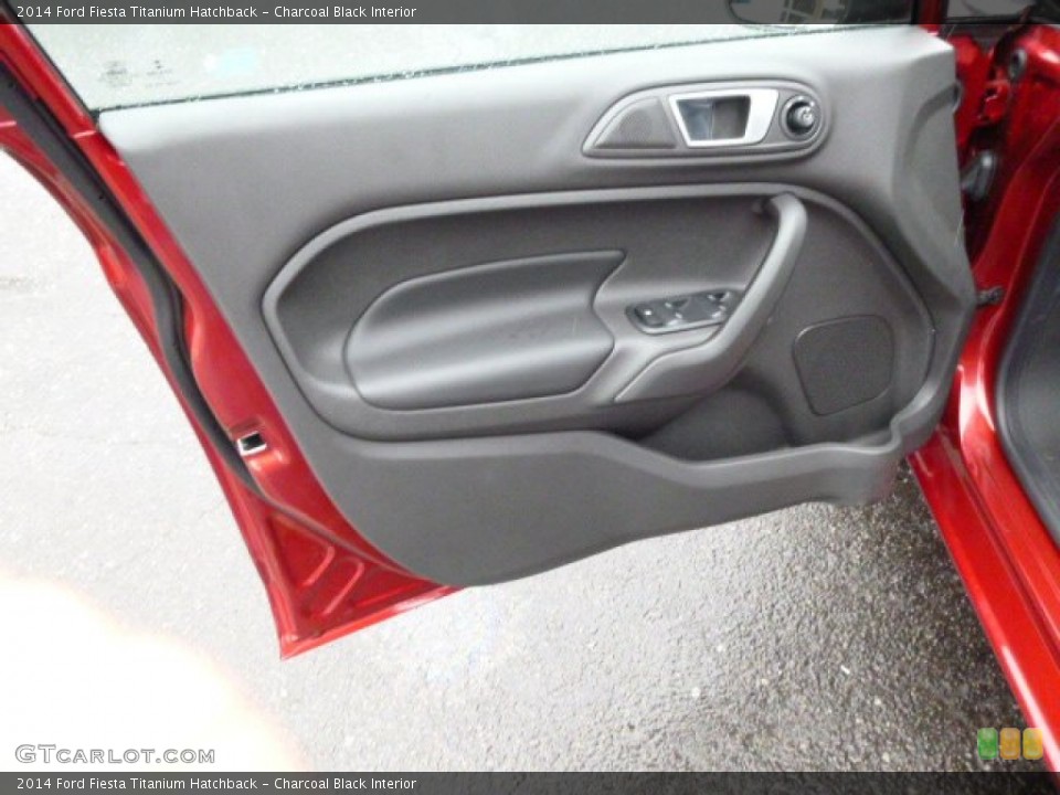Charcoal Black Interior Door Panel for the 2014 Ford Fiesta Titanium Hatchback #89896797