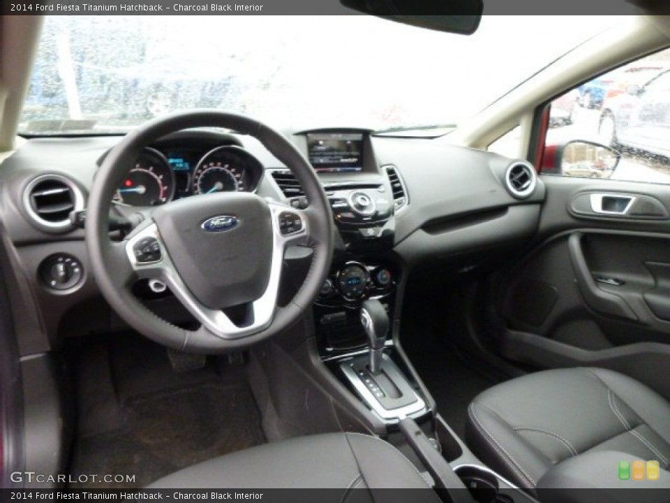 Charcoal Black 2014 Ford Fiesta Interiors