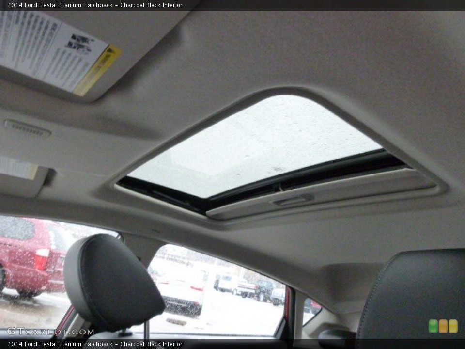 Charcoal Black Interior Sunroof for the 2014 Ford Fiesta Titanium Hatchback #89896888