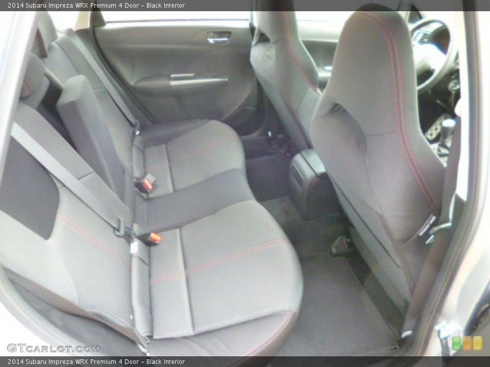 Black Interior Rear Seat for the 2014 Subaru Impreza WRX Premium 4 Door #89897083