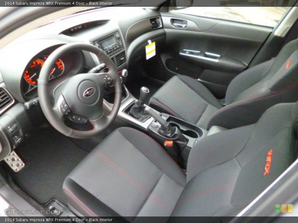 Black Interior Prime Interior for the 2014 Subaru Impreza WRX Premium 4 Door #89897170