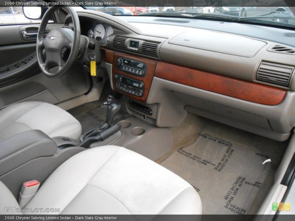 Dark Slate Gray Interior Dashboard for the 2006 Chrysler Sebring Limited Sedan #89897194