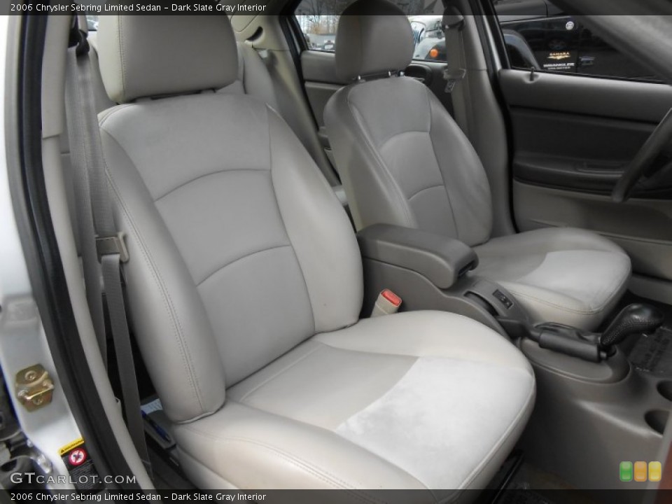 Dark Slate Gray Interior Front Seat for the 2006 Chrysler Sebring Limited Sedan #89897242
