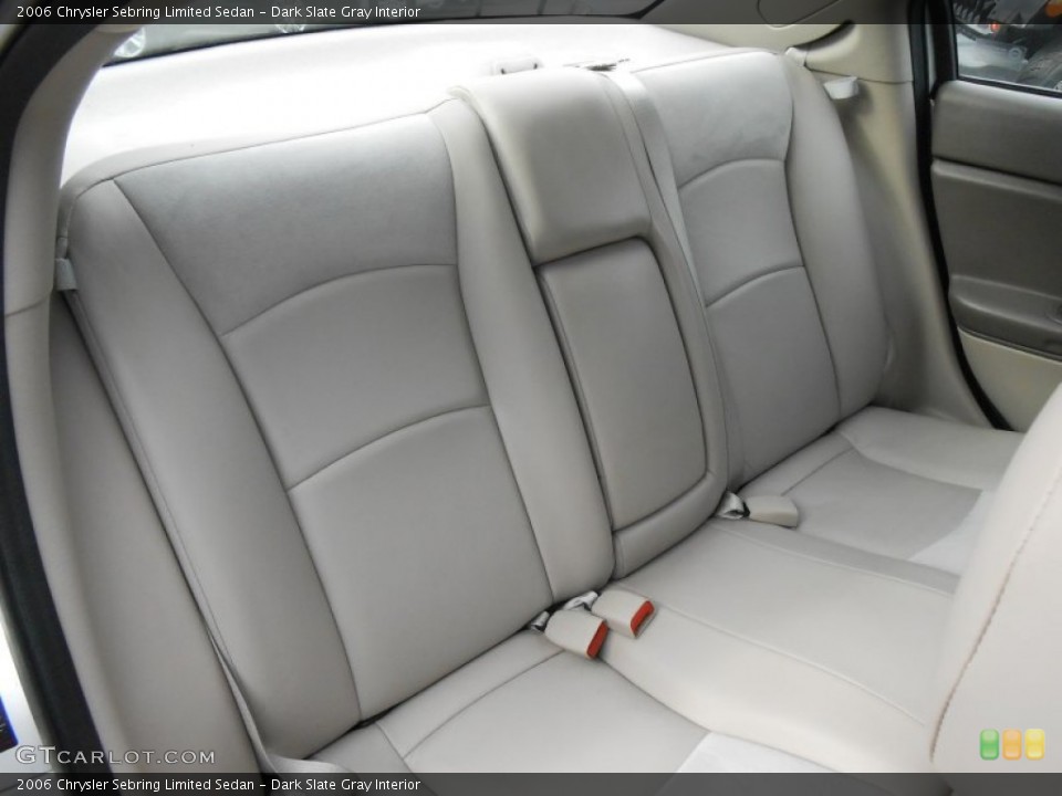 Dark Slate Gray Interior Rear Seat for the 2006 Chrysler Sebring Limited Sedan #89897263
