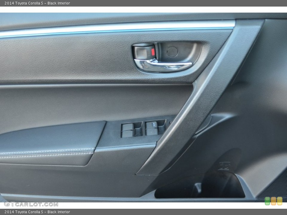 Black Interior Door Panel for the 2014 Toyota Corolla S #89897302