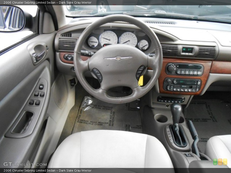Dark Slate Gray Interior Dashboard for the 2006 Chrysler Sebring Limited Sedan #89897368