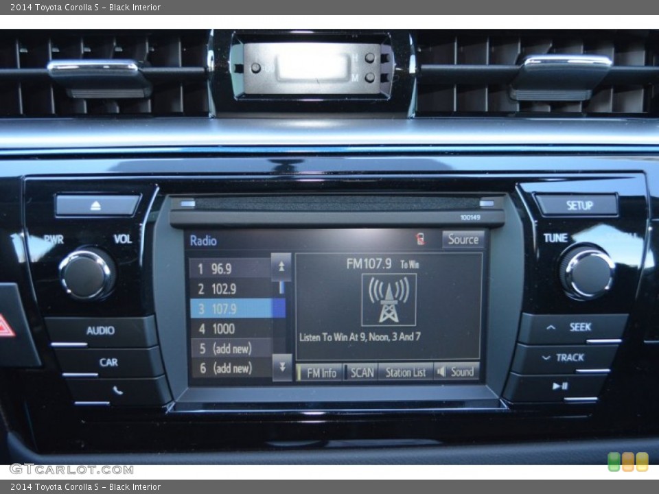 Black Interior Audio System for the 2014 Toyota Corolla S #89897479