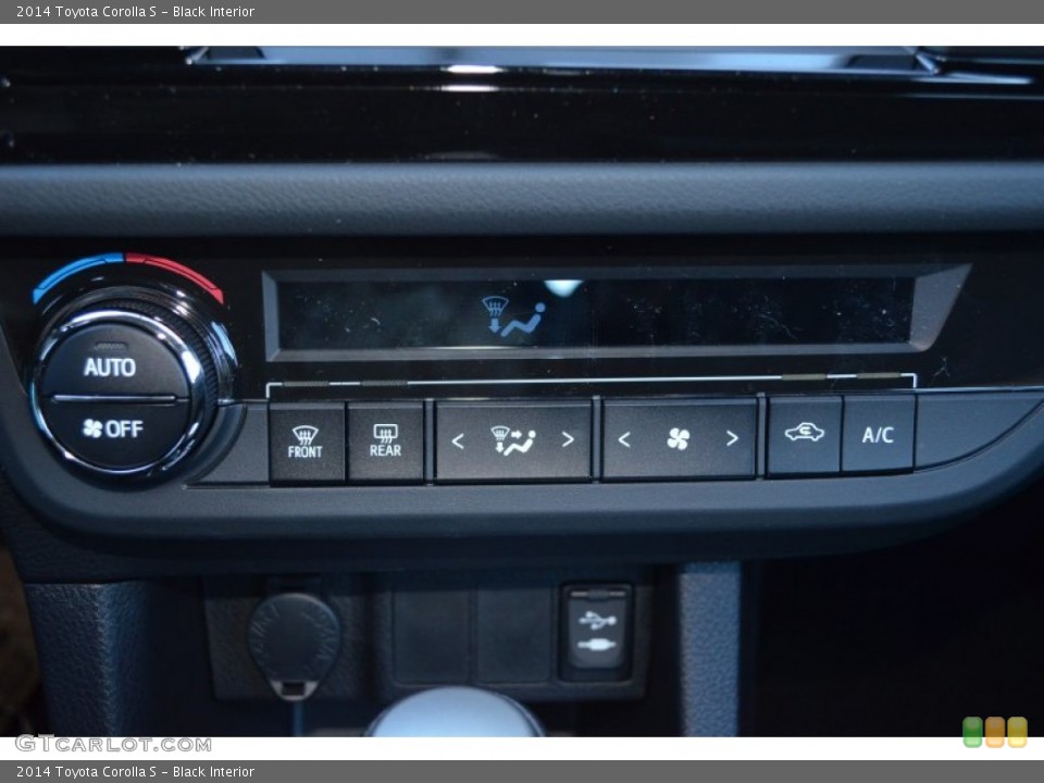 Black Interior Controls for the 2014 Toyota Corolla S #89897545