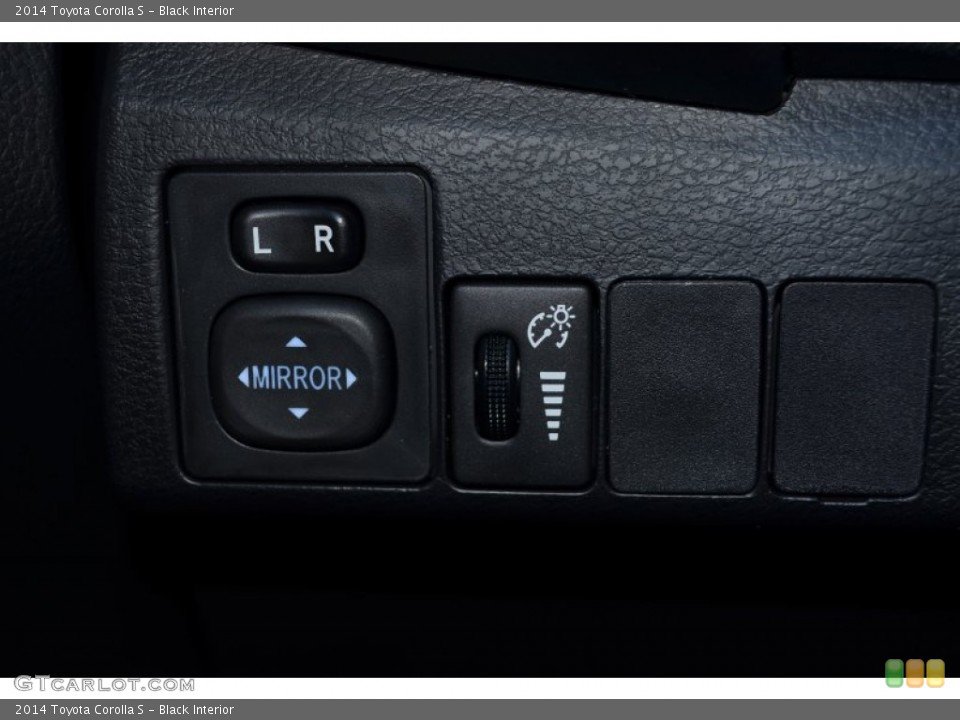 Black Interior Controls for the 2014 Toyota Corolla S #89897695