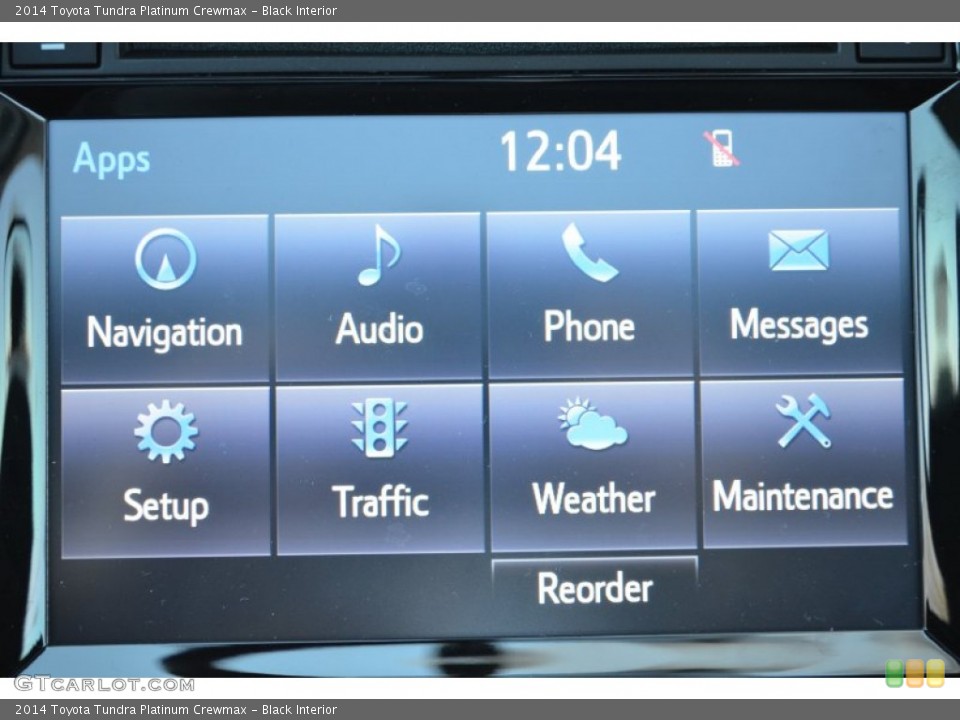 Black Interior Controls for the 2014 Toyota Tundra Platinum Crewmax #89898103
