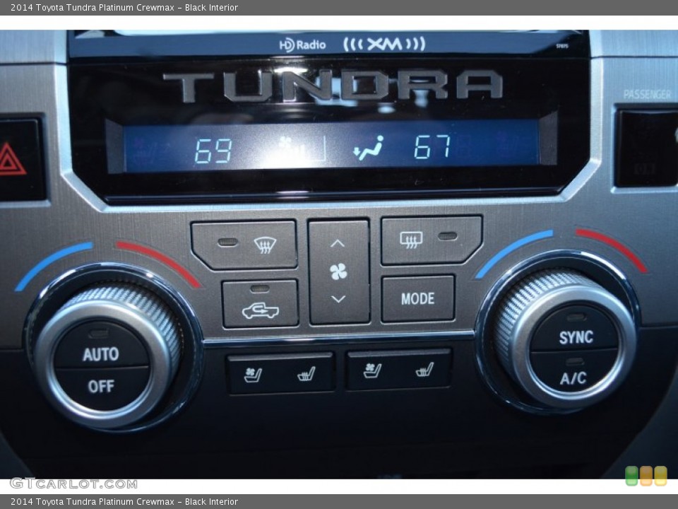 Black Interior Controls for the 2014 Toyota Tundra Platinum Crewmax #89898169