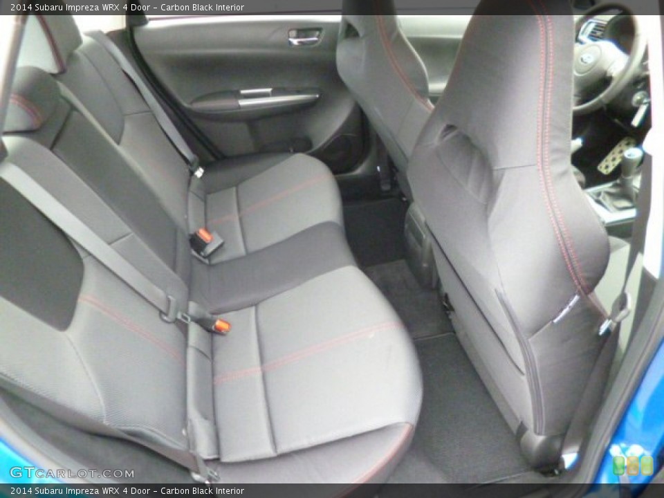 Carbon Black Interior Rear Seat for the 2014 Subaru Impreza WRX 4 Door #89898343